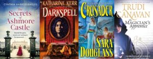 Cynthia Harrod Eagles, Katherine Kerr, Sara Douglas, Trudy Canavan: 101 titles